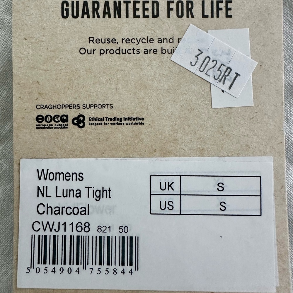 Craghoppers Red and Black Leggings with Insect Shield - Picture 11 of 13